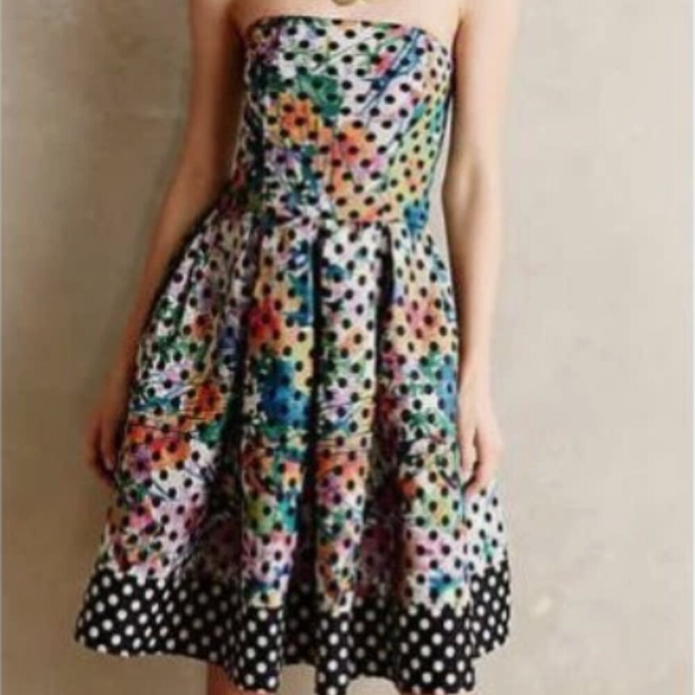 Anthropologie Corey Lynn Carter Polka Dot Dress